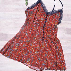 Mimi Chica Super Cute Red Romper